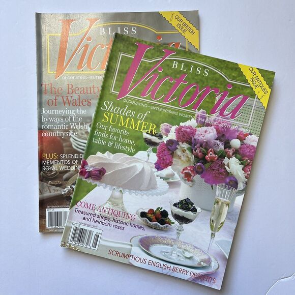 Victoria Magazine Set of 2 Special Issues Antiques British Jul Aug Sept Oct 2011 - Picture 1 of 16